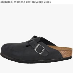 Birkenstock Black Suede Clogs